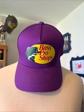Bass Pro Shops Purple Logo Trucker Hat